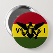 Flag der US-Jungfrau - VI STRONG Button (Vorne & Hinten)