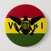 Flag der US-Jungfrau - VI STRONG Button (Vorderseite)