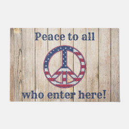 Flag der Vereinten Staaten - Frieden für alle, die Fußmatte