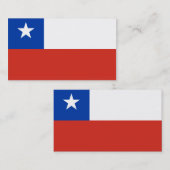 Flag der Visitenkarten des Chilen Visitenkarte (Vorne/Hinten)