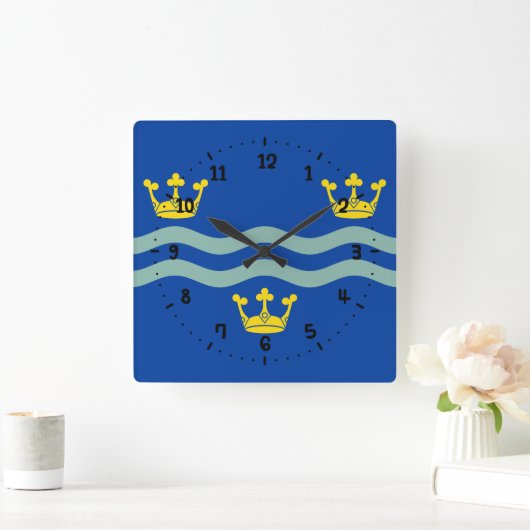 Flag der Wall-Uhr des Cambridgeshire Square Quadratische Wanduhr (Zuhause)