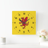 Flag der Wall-Uhr des Somerset-Platzes Quadratische Wanduhr (Zuhause)