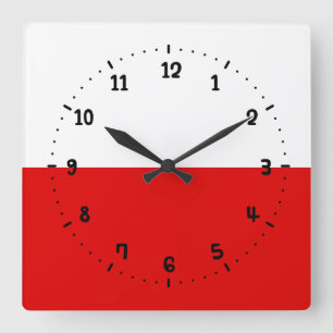 Flag der Wall-Uhr des Thüringer Platzes Quadratische Wanduhr
