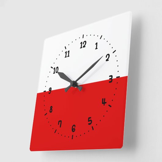 Flag der Wall-Uhr des Thüringer Platzes Quadratische Wanduhr (Winkel)