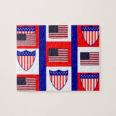 Flag des amerikanischen Puzzles (Horizontal)
