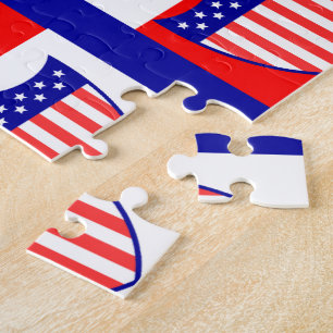 Flag des amerikanischen Puzzles