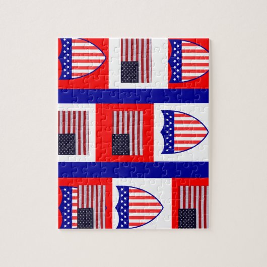 Flag des amerikanischen Puzzles (Vertikal)