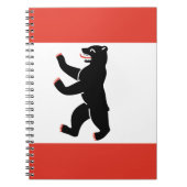 Flag des Berliner Notebook Notizblock (Vorderseite)