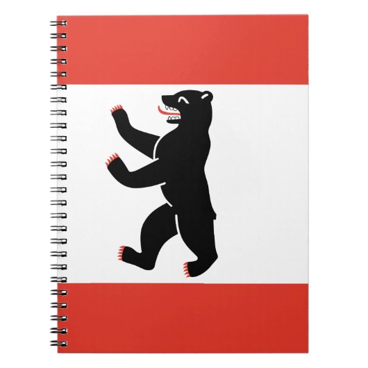 Flag des Berliner Notebook Notizblock (Vorderseite)