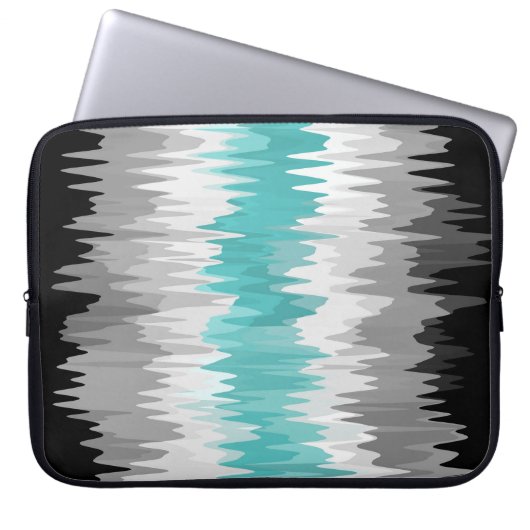Flag des Boho Funky Wavy Abstrakt Libramaculine Pr Laptopschutzhülle (Vorderseite)