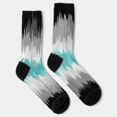 Flag des Boho Funky Wavy Abstrakt Libramaculine Pr Socken (Rechts)