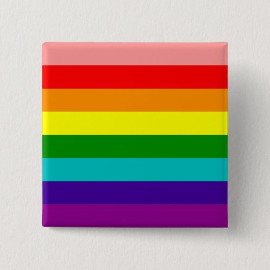 Flag des ersten Rainbow-Gay Pride Button (Vorderseite)