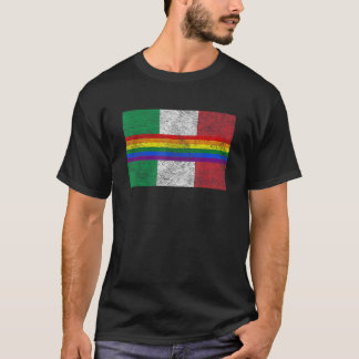 FLAG DES ITALIENISCHEN LGBTQ-GAY PRIDE RAINBOW BAN T-Shirt