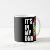 Flag des libanesischen und birmanischen DNA-Mix Kaffeetasse (VorderseiteRechts)