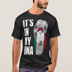Flag des mexikanischen und südkoreanischen Mix-DNA T-Shirt