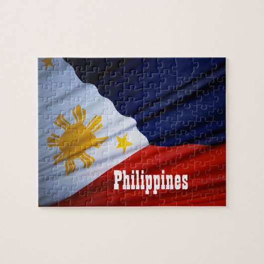 Flag des philippinischen Rätsel Puzzle (Horizontal)