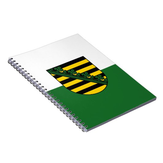 Flag des sächsischen Notebooks Notizblock (Rechte Seite)