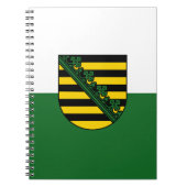 Flag des sächsischen Notebooks Notizblock (Vorderseite)