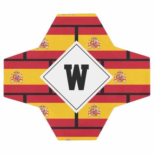 FLAG DES SPANISCHEN Monogramms Fußball (Flach)