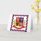 Flag des tschechischen Präsidenten Karte (Gelbe Blume)