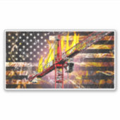 Flag des Turmkrans Aufkleber (Vorderseite)