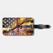 Flag des Turmkrans Gepäckanhänger (Rückseite horizontal)