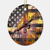 Flag des Turmkrans Keramik Ornament (Links)