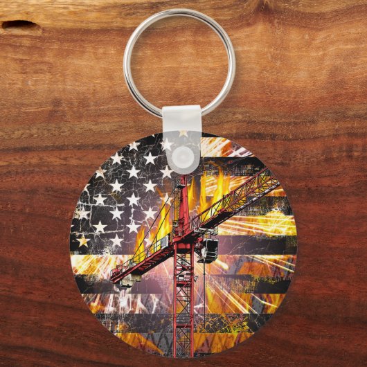 Flag des Turmkrans Schlüsselanhänger (Vorderseite)