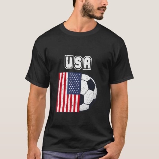 Flag des US-Fußballteams T-Shirt (Vorderseite)