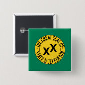 Flag des vorgeschlagenen US-Staat von Jefferson Button (Vorne & Hinten)