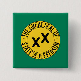 Flag des vorgeschlagenen US-Staat von Jefferson Button