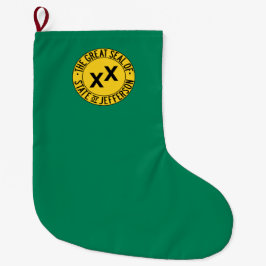 Flag des vorgeschlagenen US-Staat von Jefferson Großer Weihnachtsstrumpf