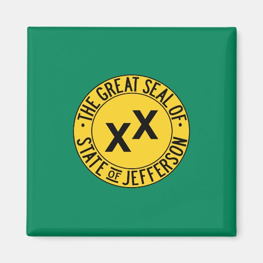 Flag des vorgeschlagenen US-Staat von Jefferson Magnet (Vorne)