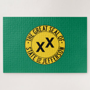 Flag des vorgeschlagenen US-Staat von Jefferson Puzzle
