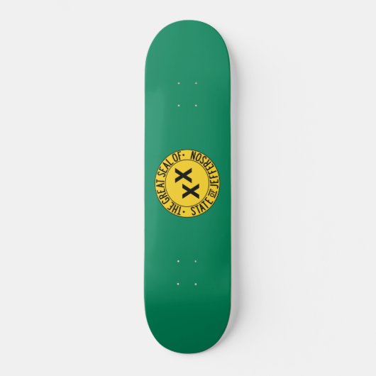 Flag des vorgeschlagenen US-Staat von Jefferson Skateboard (Vorderseite)