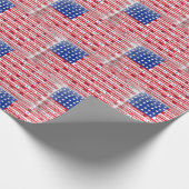 Flag-Design der Vereinigten Staaten Geschenkpapier (Ecke)