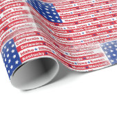 Flag-Design der Vereinigten Staaten Geschenkpapier (Rolleneckpunkt)