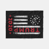 Flag Design Trump 2020-trump 2020 Men Women Gift Fleecedecke (Vorderseite (Horizontal))