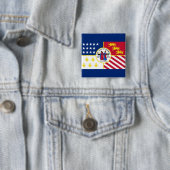 Flag Detroit, Michigan Button (Beispiel)