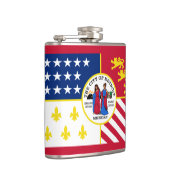 Flag Detroit, Michigan Hip Flask Flachmann (Rechts)