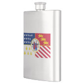 Flag Detroit, Michigan Hip Flask Flachmann (Links)