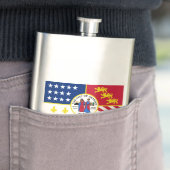Flag Detroit, Michigan Hip Flask Flachmann (Beispiel)