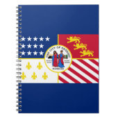 Flag Detroit, Michigan-Notebook Notizblock (Vorderseite)