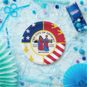 Flag Detroit, Michigan Paper Teller (Party)