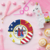 Flag Detroit, Michigan Paper Teller (Party)