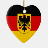 Flag Deutschland - Bundesdienstflagge Keramik Ornament (Rechts)
