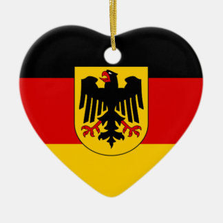 Flag Deutschland - Bundesdienstflagge Keramik Ornament