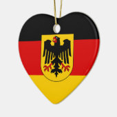 Flag Deutschland - Bundesdienstflagge Keramik Ornament (Links)