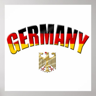 Flag Deutschland Logo Deutsche Shirts und Geschenk Poster