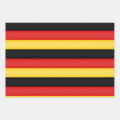 Flag Deutschland Schwarz Rot Gold Patriotische Far Geschenkpapier Set (Vorderseite 3)